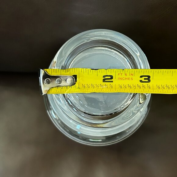 Vintage Anchor Hocking Glass Jars Containers Polka Dots & Lace Set of 3 - Picture 8 of 14